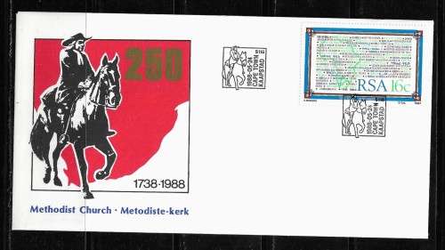 South Africa - 1988 Methodist Church 250 Years in SA FDC