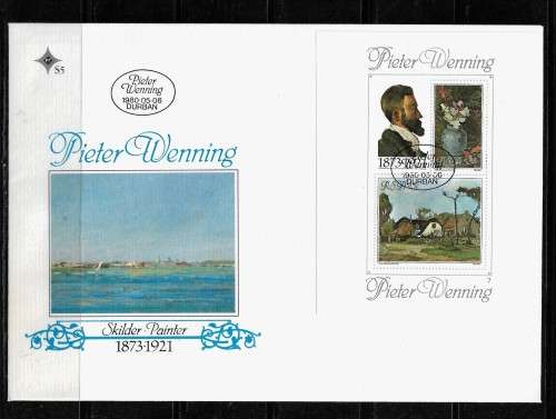 South Africa - 1980 Pieter Wenning Painter Large FDC# S5