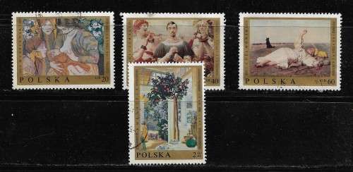 Poland - 1969 Polish Art Part Set of 4 Stamps Fine Used