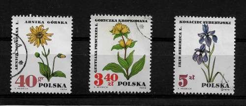 Poland - 1967 Flowers Part Set of 3 Stamps Fine Used