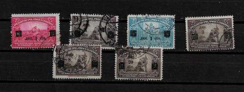 Yugoslavia - 1922 Surcharges on War Charity Part Set of 6 Stamps Fine Used