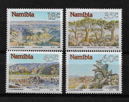 Namibia - 1990 Namibian Sights Full Set of 4 Stamps MNH