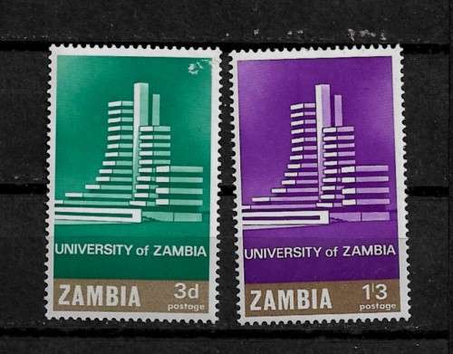 Zambia - 1965 University of Zambia Full Set of 2 Stamps MH