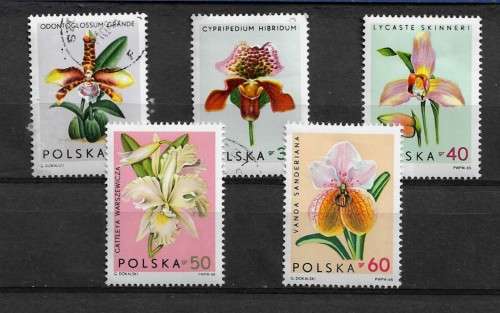 Poland - 1966 Flowers Part Set of 5 Stamps VFU