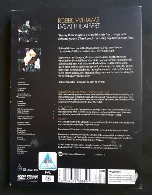 Robbie Williams - Live At The Albert (DVD)