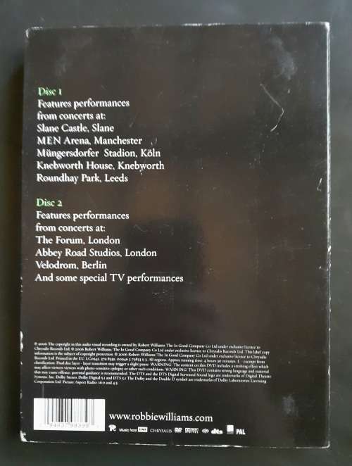 Robbie Williams - And Through It All: Robbie Williams Live 1997-2006 (2 DVD Set)