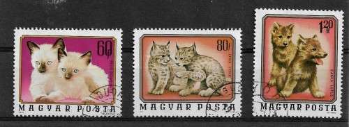 Hungary House Pets Part Set of 3 Stamps VFU