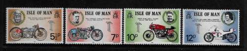 Isle of Man - 1975 Motorcycle Racing Full Set of 4 Stamps MNH