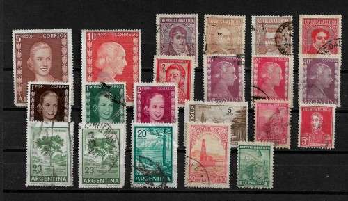Argentina Collection of 21 Stamps Fine Used