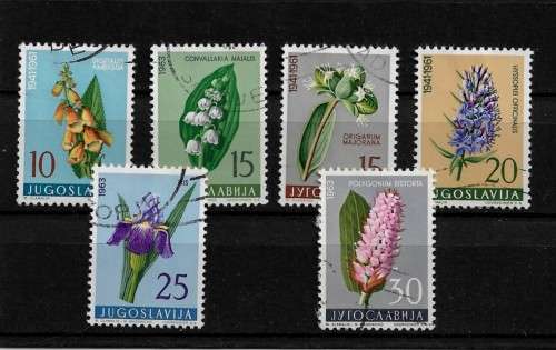 Yugoslavia - 1963 Flowers Part Set of 6 Stamps Fine Used