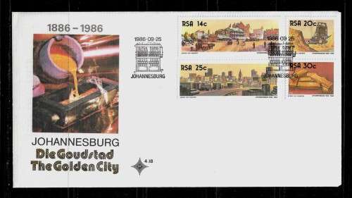South Africa - 1986 Johannesburg The Golden City FDC # 4.18