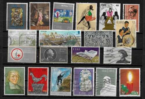 Ireland Collection of 20 Stamps Fine Used