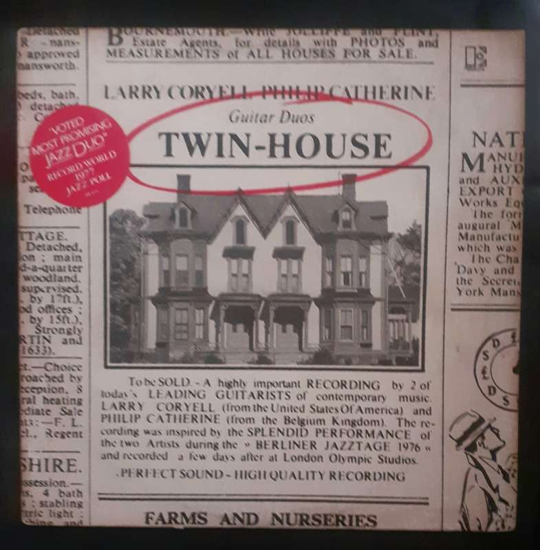 Larry Coryell & Philip Catherine - Twin-House LP Vinyl Record