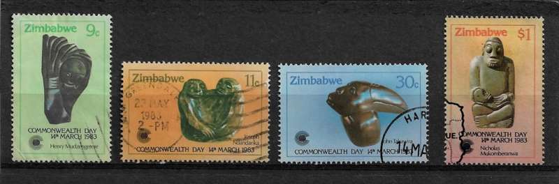 Zimbabwe - 1983 Commonwealth Day Full Set of 4 Stamps Fine Used