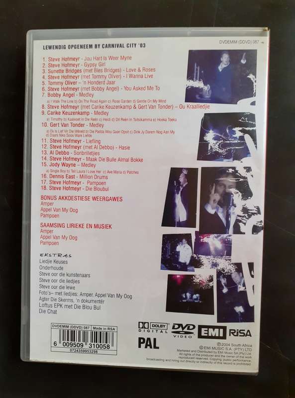 Steve Hofmeyr - Toeka (DVD)