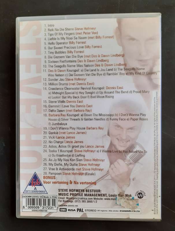Steve Hofmeyr - Toeka 2 (DVD)