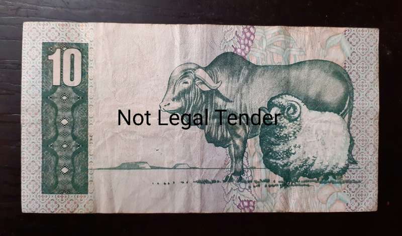 South Africa Ten Rand GPC de Kock Bank Note - XF
