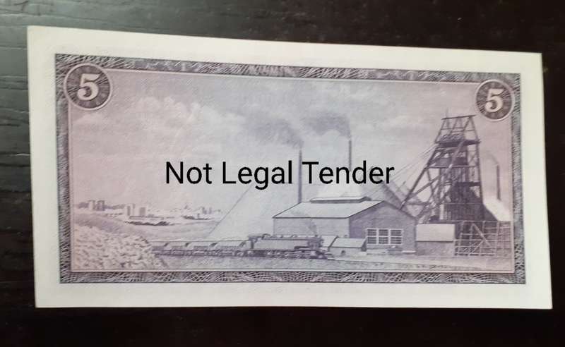 South Africa Five Rand TW de Jongh Bank Note - UNC