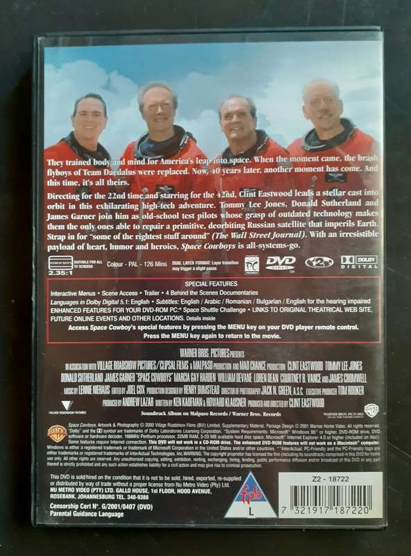 Space Cowboys - Clint Eastwood & Tommy Lee Jones (DVD)