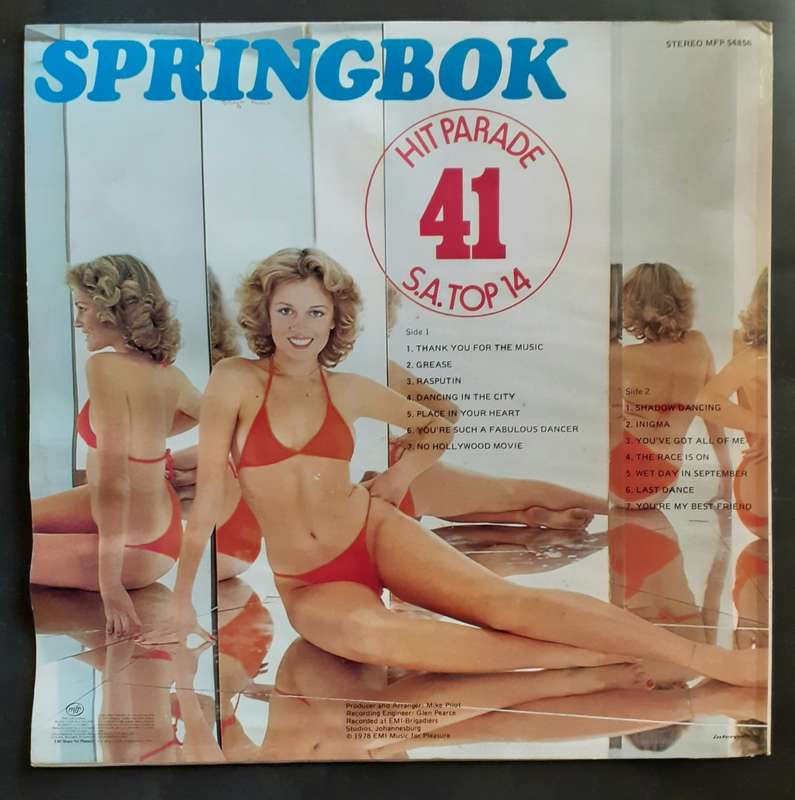 Springbok Hit Parade Vol.41 LP Vinyl Record