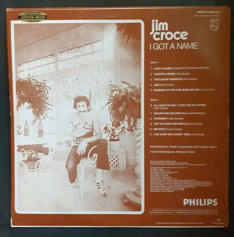 Jim Croce - I Got A Name LP Vinyl Record