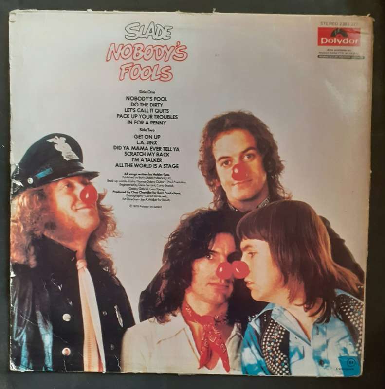 Slade - Nobody`s Fools LP Vinyl Record