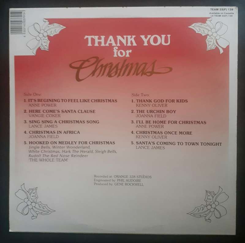 Thank You For Christmas LP Vinyl Record