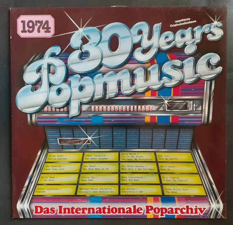 30 Years of Pop Music Vol. 1974 LP Vinyl Record - Germany Pressing