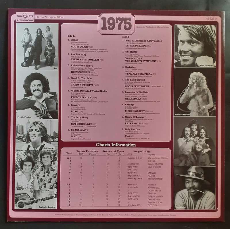 30 Years of Pop Music Vol. 1975 LP Vinyl Record - Germany Pressing