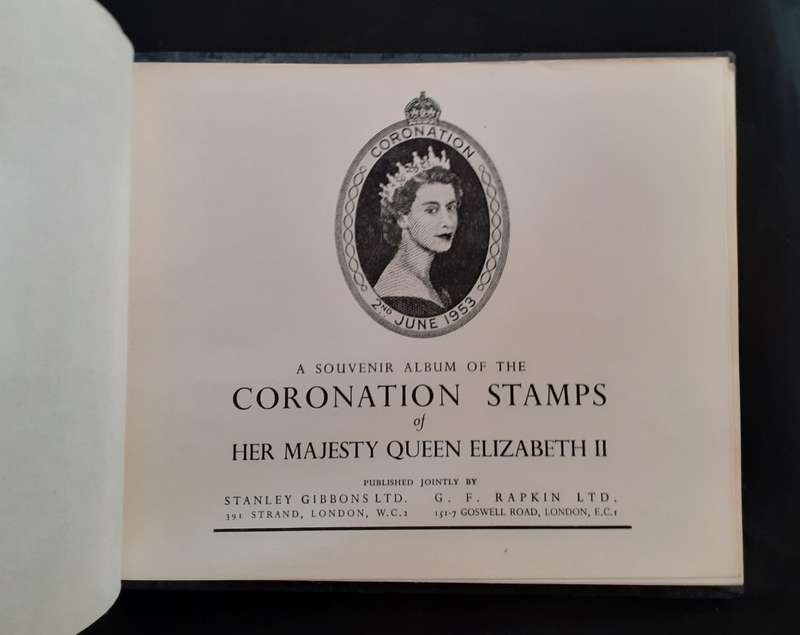 Queen Elizabeth II 1953 Coronation Souvenir Stamps Album