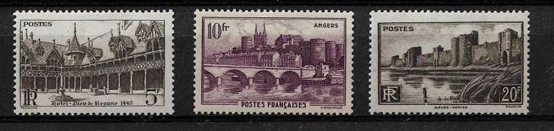 France - 1941 Full Set of 3 Stamps MH
