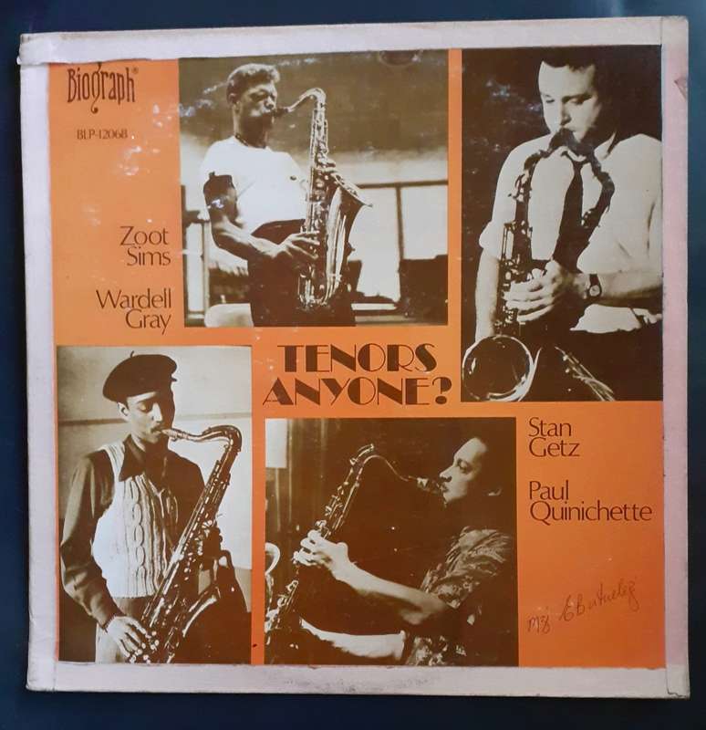 Stan Getz, Zoot Sims, Wardell Gray, Paul Quinichette - Tenors Anyone? LP Vinyl Record - USA Pressing