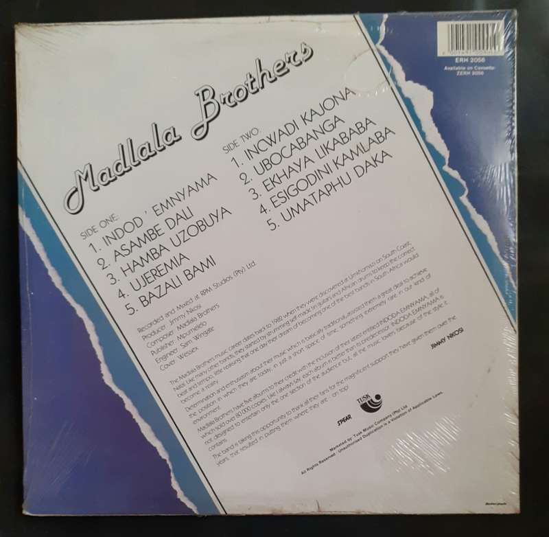 Madlala Brothers - Indodaemnyama LP Vinyl Record (New & Sealed)