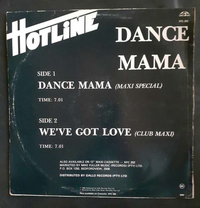 Hotline - Dance Mama 12`  Maxi Vinyl Record