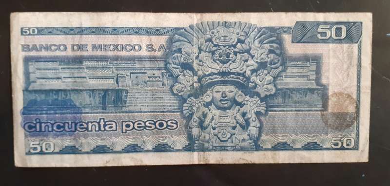 Mexico 1981 50 Pesos Bank Note - VG