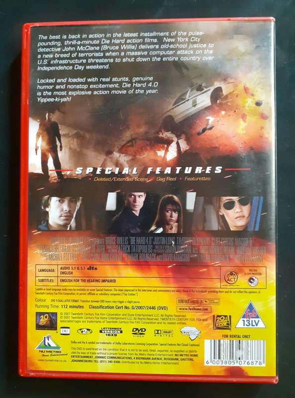 Die Hard 4.0 - Bruce Willis (DVD)