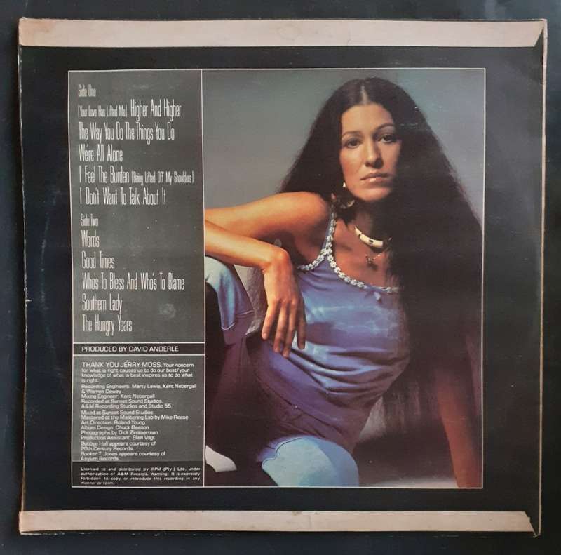 Rita Coolidge - Anytime...Anywhere LP Vinyl Record