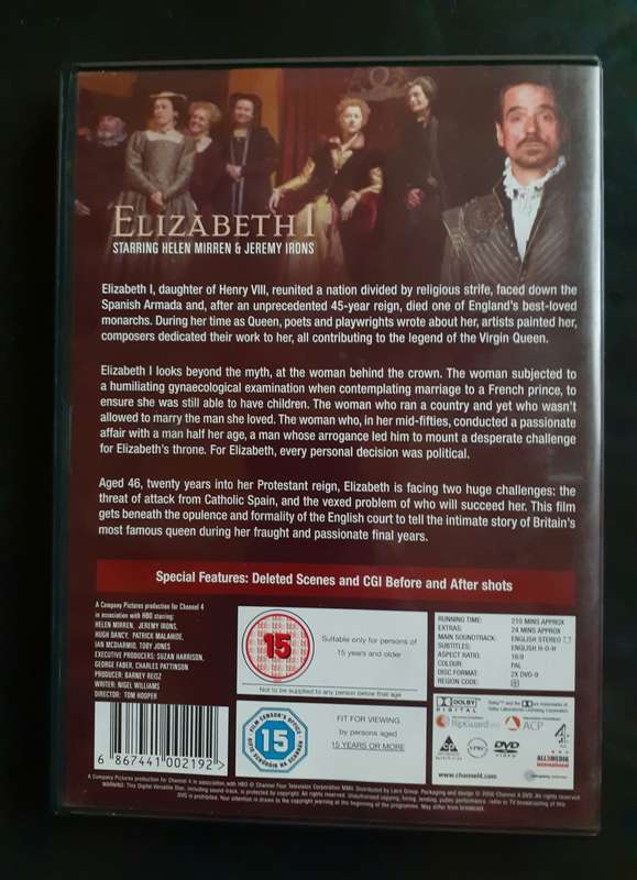 Elizabeth I - Mini Series, Helen Mirren ( 2 DVD Set)