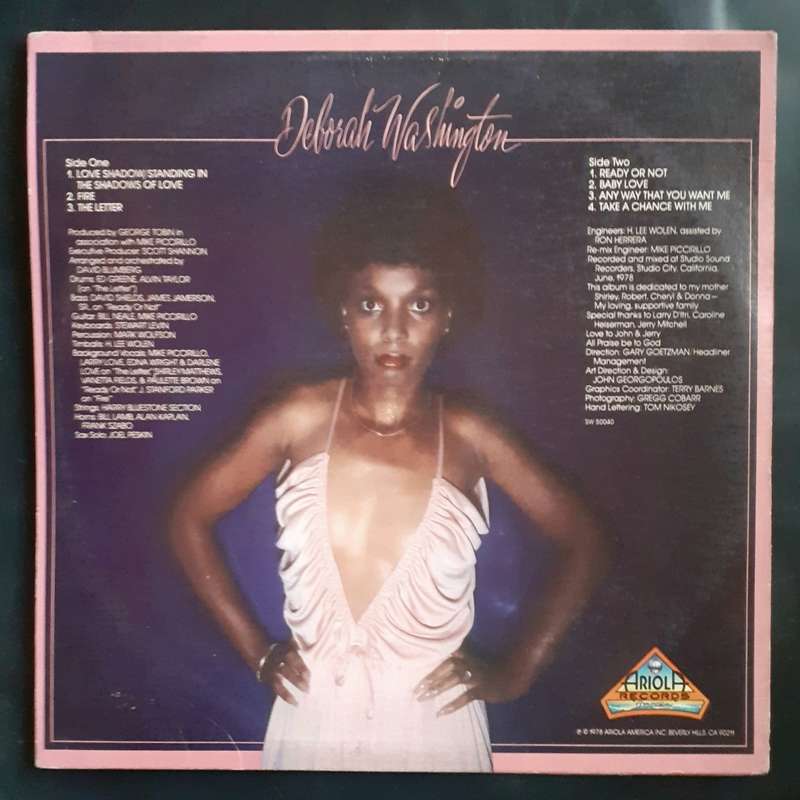 Deborah Washington - Any Way You Want It LP Vinyl Record - USA Pressing