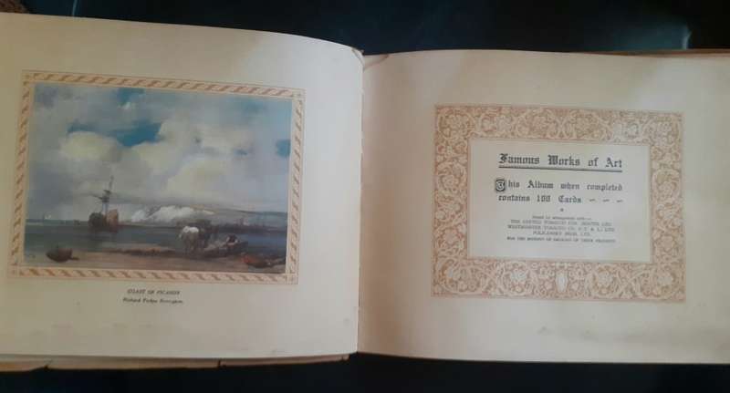 Famous Works of Art Cigarette Cards Album - Complete
