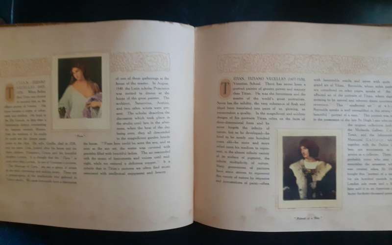 Famous Works of Art Cigarette Cards Album - Complete