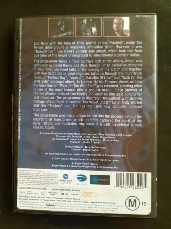 Lou Reed - Transformer (DVD) - Australia Edition