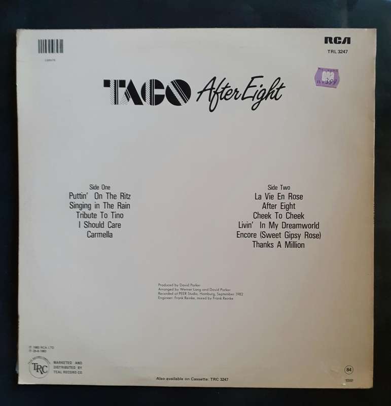 Taco - After Eight LP Vinyl Record