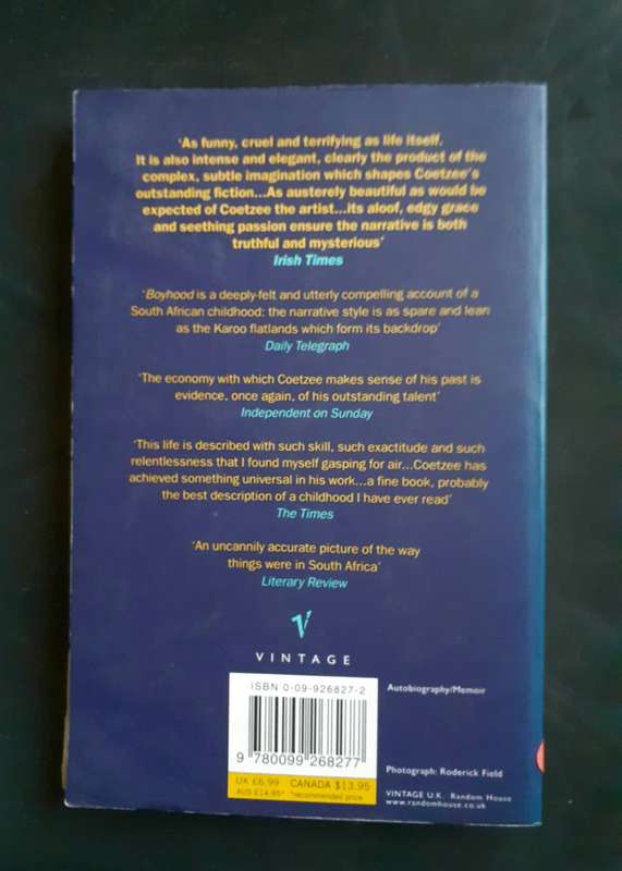 Boyhood : A Memoir by J.M. Coetzee