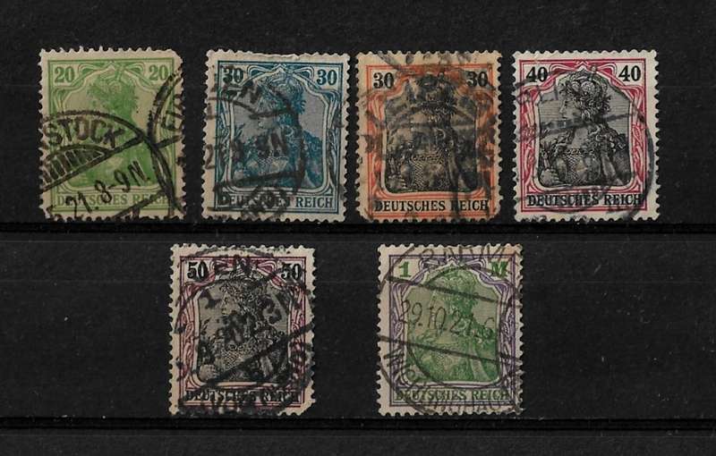 Deutsches Reich 1902 Stamps Fine Used