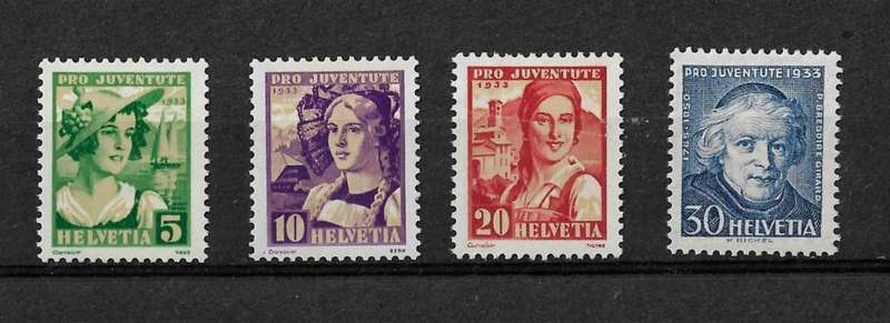 Switzerland - 1933 Charity Full Set of 4 Stamps MH