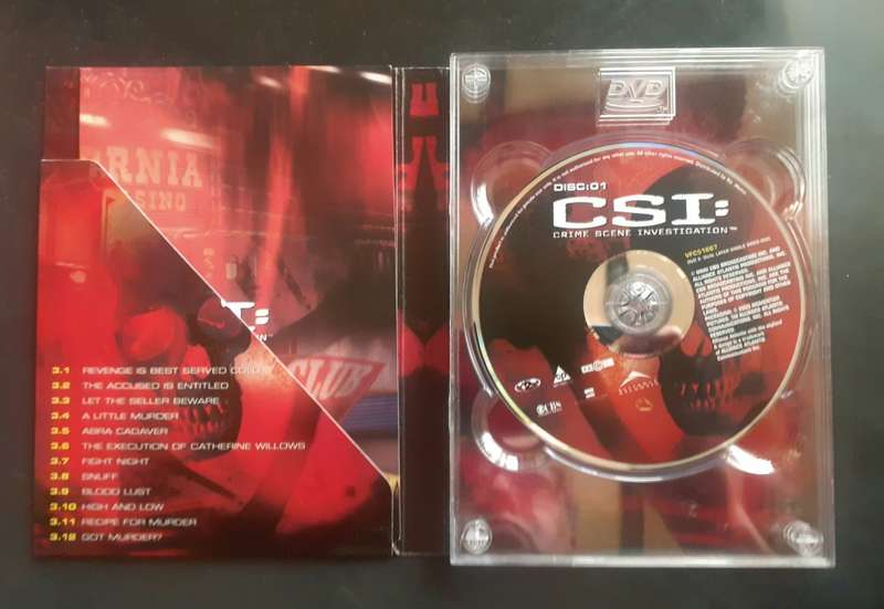 CSI : Crime Scene Investigation - Season 3 Episodes 3.1-3.12 (3 DVD Set)