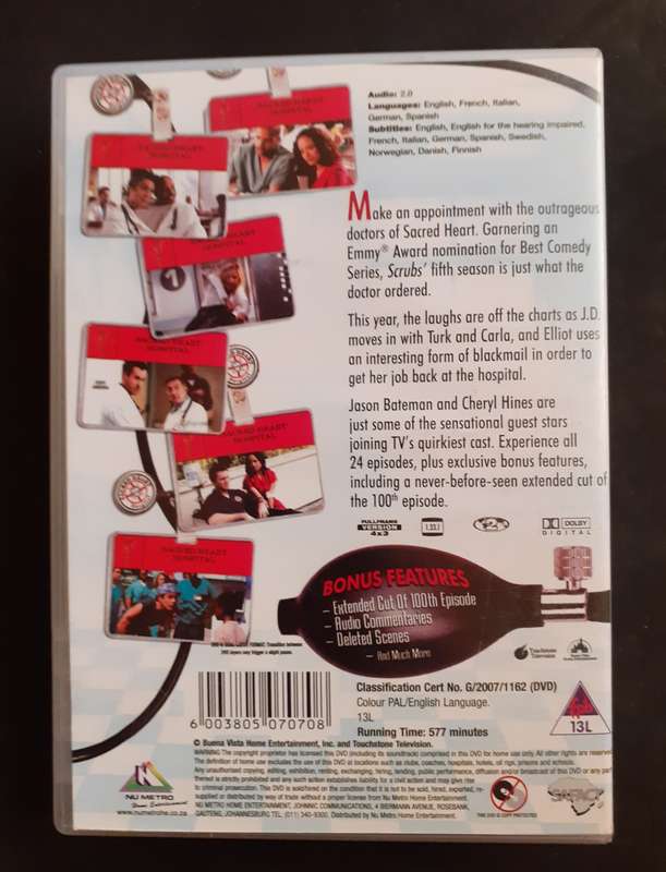 Scrubs - The Complete Fifth Season (4 DVD Set)