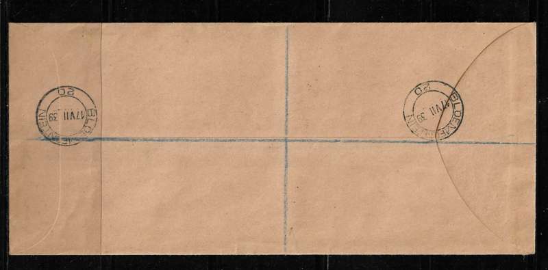 Union of South Africa - 1939 250th Anniversary of Huguenot Landing Full Set of Pairs on Cover