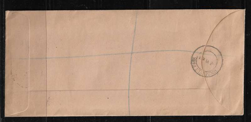 Union of South Africa - 1953 Coronation of QEII Block of 4 Stamps on Cover